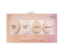 The Crème Shop Next Gen Perfection Makeup Blenders Precious Marbles Collection Makeup Sponge Set, Edge, Tripple, Classic, & Percision Cut Beauty Blender Sponge - Nudes (Set of 4)