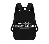 The Crewfather Crew Father Travel Backpack for Laptop Work Bag 17" | large capactiy,side mesh pocket,sturdy reliable material,washable