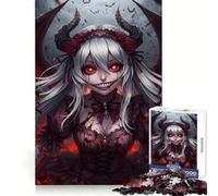 The Crimson-Eyed Demon Girl Jigsaw Puzzles for Teenagers 1000 Brain Workout Toy Simple Fun Image Assembly Cherished Gift (50x75cm)