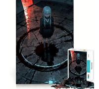 The Crimson Summoner - Dark Ritual Girl Teenager Jigsaw Puzzles 1000 Pieces Memory Boost Home Activity Pattern Assembly Perfect Present (50x75cm)