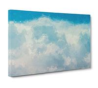The Crisp Clouds Canvas Print | Gallery Wrapped 30mm Frame Wall Art | 30x20 inches | Ready to Hang | Modern Picture | Living Room Bedroom Lounge Office
