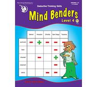 The Critical Thinking CTB01334BBP Mind Benders Book 4 School Workbook