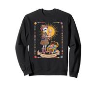 The Crocheter Tarot Card Features A Spooky Yarn Crafter Sweatshirt