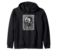 The Crone Tarot Card Goth Wiccan Pagan Triple Goddess Zip Hoodie