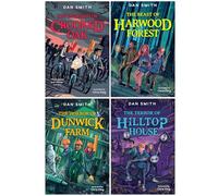 The Crooked Oak Mysteries Collection 4 Books Set By Dan Smith (The Invasion of Crooked Oak, The Beast of Harwood Forest, The Horror of Dunwick Farm & The Terror of Hilltop House)