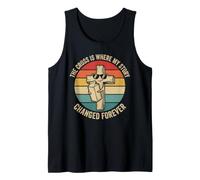 The Cross is Where My Story Changed Forever Christian Tank Top