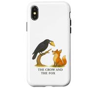 The Crow and the Fox Aesop’s Fable on Flattery and Cunning Case for iPhone X/XS