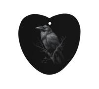 The Crow Bird Car Air Fresheners Black | Cute Funny Long Lasting Scent Automotive Hanging Scented Cards Tablets