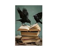 The Crow Collects Tales of Humankind (4) Canvas Poster Bedroom Decor Landscape Decor Gift 16x24inch(40x60cm)