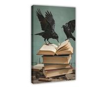 The Crow Collects Tales of Humankind (4) Canvas Poster Bedroom Decor Landscape Decor Gift 24x36inch(60x90cm)