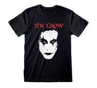 The Crow Spiral Face - Front Print T-Shirt Black - XXL