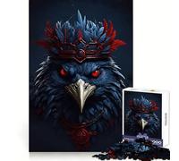 The Crow King 1000 Piece Jigsaw Puzzles for Adults Jigsaw Memory Lift Slow Enjoy Image Assembly Creative Gift (38x26cm)