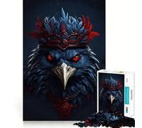 The Crow King 1000 Piece Jigsaw Puzzles for Adults Jigsaw Memory Lift Slow Enjoy Image Assembly Creative Gift (38x26cm)
