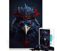 The Crow King Jigsaw Puzzle for Adults 1000 Pieces Think Smart Toy Home Enjoy Accurate Cut Wall Art Decor (50x75cm)