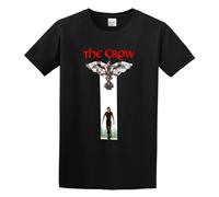 The Crow Movie Poster Lazy Couples Crazy Round Collar Chest T-Shirt Black_O Neck Tee