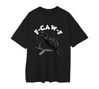 The Crow T Shirt, Soft Short Sleeve Tee for Casual Summer Wear, Sarcastic Humor T-Shirt, Halloween Shirts Women Black