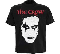 THE CROW - FACE - Front Print T-Shirt Black Spiral Black L