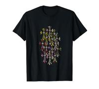 The Crown Diamond Multi Color Cross Value Graphic T-Shirt, Men, Black, M