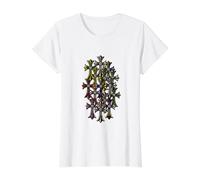 The Crown Diamond Multi Color Cross Value Graphic T-Shirt, Women, White, M