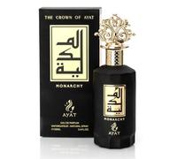 The Crown of Ayat Monarchy 100ml EDP by Ayat Perfumes - Unisex Oriental Oud Perfume with Vanilla, Lemon, Leather, Amber, Orange, and Musk | Arabic Fragrance for Men and Women | Made in Dubai