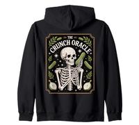 The Crunch Oracle Skeleton Pickle Prophecy Kitchen Humor Zip Hoodie