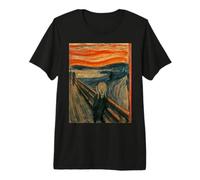 The Cry of Munch Expressionism Art Famous Painting Premium T-Shirt