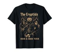 The Cryptids Hide & Seek Tour Halloween Rock Bigfoot Dracula T-Shirt