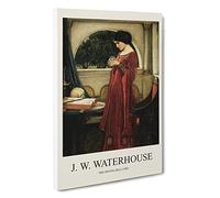 The Crystal Ball John William Waterhouse Canvas Print | Gallery Wrapped 30mm Frame Wall Art | 30x20 inches | Ready to Hang | Contemporary Picture | Living Room Bedroom Lounge Office