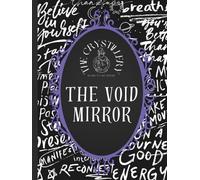 The Crystillery The Void Mirror: 150+ Page Prompted Black Paper Journal for Scrying, Channeling, and Sacred Reflection