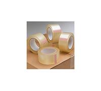 The Cube 6 Rolls of Premium, Long Noise, Strong, Long Lasting Clear Parcel Packing Tape 48MM X 66M