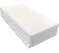 The Cube Memory Foam Square Pillow for Side Sleepers, Ergonomic Support Cervical Head Cushion ,for Neck and Shoulder Pain Relief ,Vertebral Protection Thicker Bed (24‘’x12''x5''), White