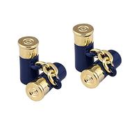 The Cufflink Store Blue and Gold Shotgun Cartridge Cufflinks