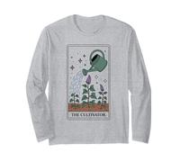 The Cultivator Tarot Card Mystic Botanical Gardening Art Long Sleeve T-Shirt