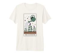 The Cultivator Tarot Card Mystic Botanical Gardening Art Premium T-Shirt