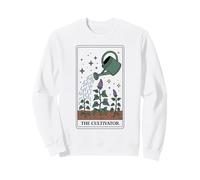 The Cultivator Tarot Card Mystic Botanical Gardening Art Sweatshirt