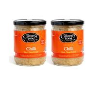 The Cultured Food Company Chilli & Dill Sauerkraut 400g Jar x 2 - Organic Sauerkraut, Raw & Unpasteurised - Probiotic - Gut Healthy - Traditionally Fermented - No Preservatives - Vegan