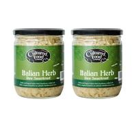 The Cultured Food Company - Italian Herb Sauerkraut 400g Jar x 2-100% Natural Ingredients- Raw & Unpasteurised - Probiotic Rich - Traditionally Fermented Cabbage- Handmade - No Preservatives -Vegan