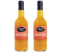 The Cultured Food Company Kimchi Juice 2 x 500ml - Fermented Probiotic Drink - Unpasteurised - Gut Health Support - Kimchi Shot - Live Cultures - No Preservatives - Traditionally Made - Irish Crafted