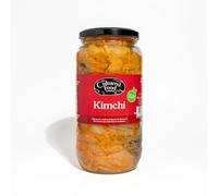 The Cultured Food Company Korean Food Naturally Vegan Kimchi 1kg - Traditionally Fermented - Unpasteurised - Hot and Spicy - Probiotic Rich - Made from Napa Cabbage & Daikon Radish - No Preservatives