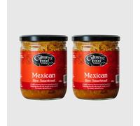 The Cultured Food Company Mexican Sauerkraut 2 x 400g | Raw & Unpasteurised | 100% Natural Ingredients | Jalapeño, Smoked Paprika, Chipotle & Lime Zest | Traditionally Fermented | Vegan | Small Batch