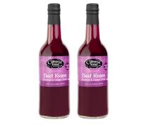 The Cultured Food Company Organic Beet Kvass 2 x 500ml - Vegan - Raw Fermented Beetroot Juice - Unpasteurised - Natural Detox Tonic - Organic Probiotic Drink - Gut Health Support - Irish Made