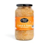 The Cultured Food Company Organic Carrot & Fennel Sauerkraut 1kg | Raw & Unpasteurised | Traditionally Fermented | Organic | Vegan | 100% Natural Ingredients | Small Batch | Artisan Crafted