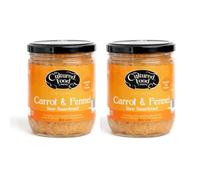 The Cultured Food Company Organic Carrot & Fennel Sauerkraut 2 x 400g | Raw & Unpasteurised | Traditionally Fermented | Organic | Vegan | 100% Natural Ingredients | Small Batch | Artisan Crafted