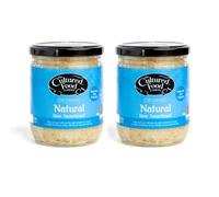 The Cultured Food Company - Organic Sauerkraut 400g Jar x 2-100% Natural Ingredients- Raw & Unpasteurised - Probiotic Rich - Traditionally Fermented Cabbage- Handmade - No Preservatives -Vegan