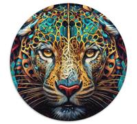The Cunning Jaguar 1000 Pieces Puzzles for Adults 1000 Pieces Round Puzzle Gifts Ideal DIY Decor & Brain Teaser Gift 67.5x67.5cm