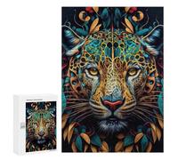 The Cunning Jaguar, 300 PCS Wooden Jigsaw Puzzle for Adults, Family Puzzle Night; for Shared Table Time