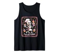 The Cupcake Cultist Skeleton Baker Cupcakes Candles Tank Top