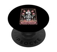 The Cupcake Cultist Skeleton Juggling Cupcakes PopSockets Adhesive PopGrip