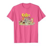 The Cuphead Show! Boss Fight Graphic Tee T-Shirt, Men, Pink Heather, XX-Large