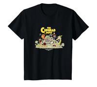 The Cuphead Show! Boss Fight Graphic Tee T-Shirt, Youth, Black, 3T